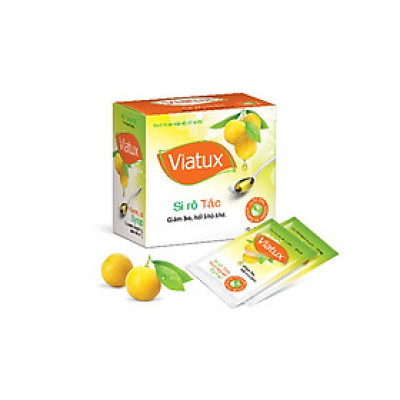 Viatux Siro Tắc (gói) Giảm ho, hết khò khè. Y HỌC CỔ TRUYỀN - DÂY CHUYỀN GMP WHO - VỊ THƠM NGON CHO TRẺ EM -DẠNG GÓI TIỆN DỤNG