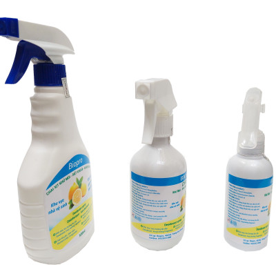 Chai xịt Biopro khử mùi diệt khuẩn kháng khuẩn Khu vực gây mùi khó chịu Khu vực nhà vệ sinh Hương chanh thơm mát dịu nhẹ