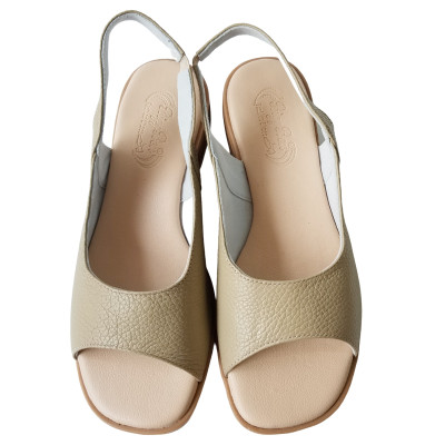 Giày Sandal Cao Gót Da Bò BIGGBEN Cao 3,5 Phân SDCG131