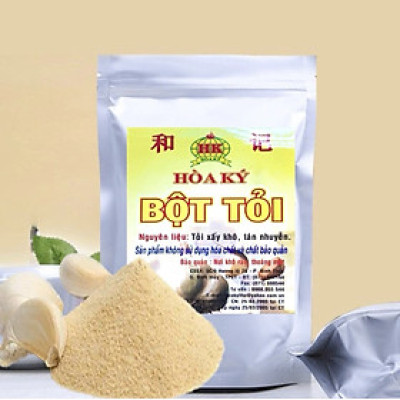 Bột tỏi 200gr Hoà Ký thơm tròn vị tỏi nguyên chất
