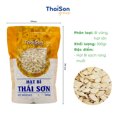 Hạt bí Thái Sơn rang muối bì zipper 500g