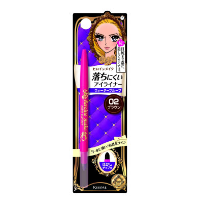 Bút Chì Sáp Kẻ Mí Mắt Không Trôi Nét Vẽ Tự Nhiên Dạng Xoay Kissme Heroine Make Quick Eyeliner (02 Màu)