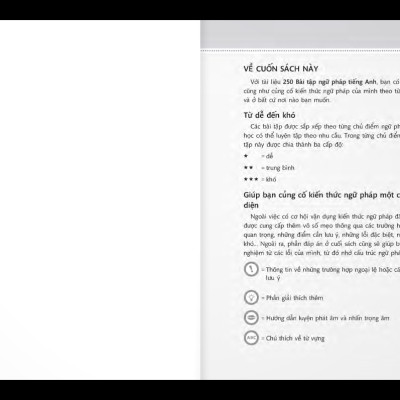 250 Bài Tập Ngữ Pháp Tiếng Anh - Trình Độ Sơ Cấp Và Trung Cấp (Tái Bản)