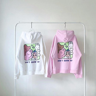 UPZ Áo Khoác Hoodie Dây Kéo Dont Grow Up (2 Màu)