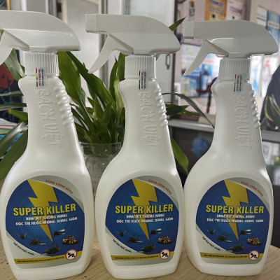 Bình xịt thông minh đặc trị ruồi, nhặng xanh, gián Super Killer 530 ml