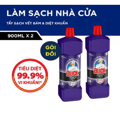 Combo 2 Chai Tẩy Rửa Nhà Tắm DUCK Siêu Tẩy Pro 900mlx2