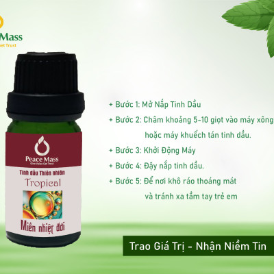 Tinh dầu Miền nhiệt đới Peace Mass dùng cho máy xông 10ml