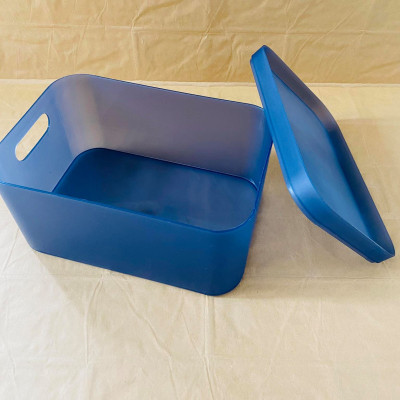 Hộp nhựa đựng đồ có nắp để bút viết kẹp tóc kim chỉ đồ cá nhân nhỏ - màu ngẫu nhiên