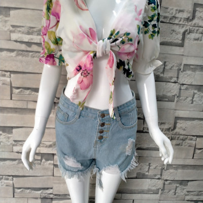 Áo croptop đi biển, resort, du lịch (có 3 màu)