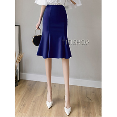 Chân váy nữ Titishop CV115 Xanh navy