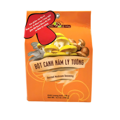Combo 3 Gói Bột Canh Nấm Chay Lý Tưởng 150g, Nguyên Chất Từ Nấm Thơm Ngon Đậm Vị An Toàn Cho Sức Khoẻ