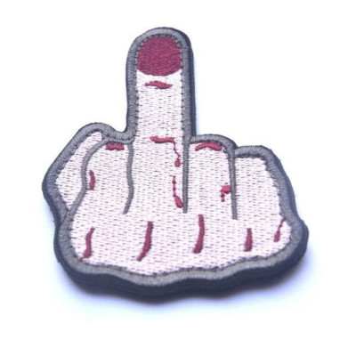 Patch_velcro ngón tay giữa dán quần áo_ba lô túi xách