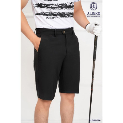 Quần short mogway màu đen kẻ nhỏ QSMOG.12