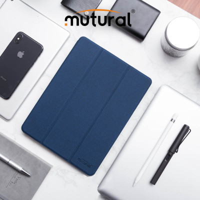Bao da iPad pro 11 inch 2018 hiệu Mutural _ Xanh_ Hàng nhập khẩu