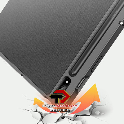 Bao da chống sốc cho Samsung Galaxy Tab S7 T870/ T875 có ngăn để bút thương hiệu DUX DUCIS Domo Series  - Hàng chính hãng