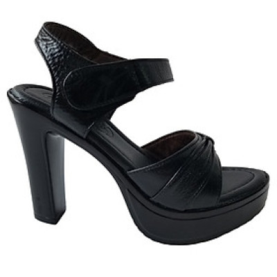 Giày Sandal Cao Gót Da Bò BIGGBEN Cao 12 Phân SDCG128