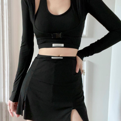 Bộ đồ bơi bikini nữ 2 mảnh kín đáo quần short áo tay dài đi tắm biển, tập yoga, tập gym - B.31