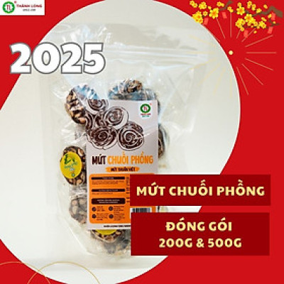 MỨT CHUỐI PHỒNG - KẸO CHUỐI PHỒNG THÀNH LONG 500G - VIỆT NAM