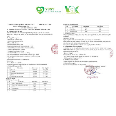 Viên Uống Hỗ Trợ Tóc Chắc Khỏe, Giảm Tóc Gãy Rụng, Tóc Bạc Sớm Healthy Hair Care