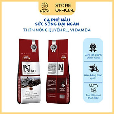 Cà Phê Trung Nguyên Legend Chữ N Nâu Sức Sống - Bịch 500gr - Cà Phê Rang Xay Pha Phin Dịu Nhẹ, Vị Cân Bằng, Đắng Vừa