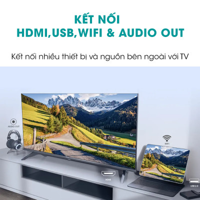 Android Tivi LED Hisense 43 inch 43A4N trợ lý ảo Google Voice Control, bảo hành 2 năm - HÀNG CHÍNH HÃNG