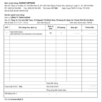 [Free Lắp HCM] Hệ Thống Máy Lạnh Multi S Daikin Inverter Combo MKC50RVMV/CTKC25RVMV+CTKC25RVMV+CTKC35RVMV Gas R32 Treo Tường 1 Chiều Lạnh Hàng Chính Hãng