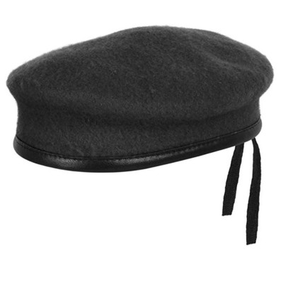 Mũ nồi_mũ beret viền da thật cao cấp