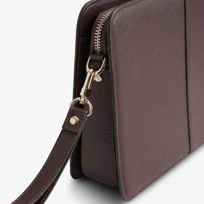 Clutch Nam Cầm Tay Da Bò Taiga Chính Hãng Gence, Ví Cầm Tay Nam Công Sở Khóa Số CK15 Màu Nâu