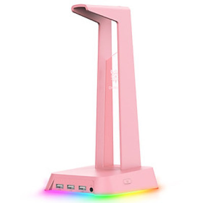 Onikuma St2 - Giá Đỡ Tai Nghe / Chân Đế - Đèn Rgb Tích Hợp 3 Cổng Usb + Jack 3.5mm - Hỗ Trợ Sạc Pin - Hàng Chính Hãng
