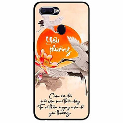 Ốp lưng in cho Oppo F9 Mẫu Yêu Thương