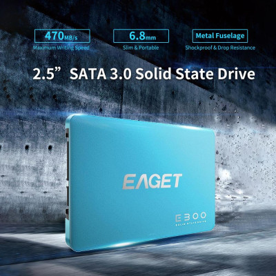EAGET E300 SSD 2.5inch SATA 3.0 960GB Solid State Drive High Speed Reading Writing SSD for Laptop Desktop Computer