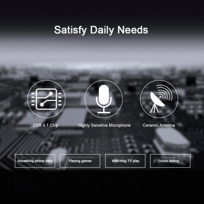  Tai nghe Dacom L06 Bluetooth 4.1 không dây, Âm thanh nổi với micrô 