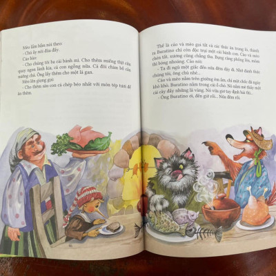  Chiếc chìa khóa vàng hay chuyện li kì của Buratino - Bìa cứng in màu - Phiên bản kỉ niệm 65 năm NXB Kim Đồng