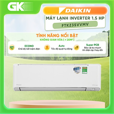 Máy lạnh Daikin Inverter 1.5 HP FTKZ35VVMV - Hàng chính hãng (Chỉ giao HCM)