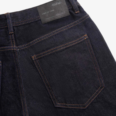 Quần jeans nam màu Xanh đen (tiêu navy) . Form Straight - ROUTINE 10F24DPA032 | ROUTINE CÀ MAU