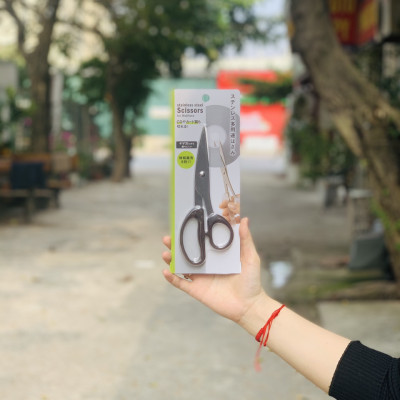 Combo 03 Kéo văn phòng Echo Metal 180mm hàng nội địa Nhật Bản (giao màu ngẫu nhiên)