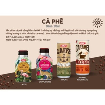 Cà phê Cappuccino OKF Hàn Quốc 275ML x 20chai