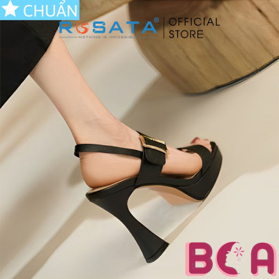 Cao gót hở mũi nữ cao gót 9 phân RO581 ROSATA tại BCASHOP tôn dáng, sáng da và thời trang lắm luôn ạ