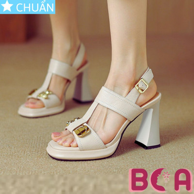 Giày cao gót nữ hở mũi 8p RO656 ROSATA tại BCASHOP thiết kế thời trang, sành điệu cùng gấu vàng siu cute