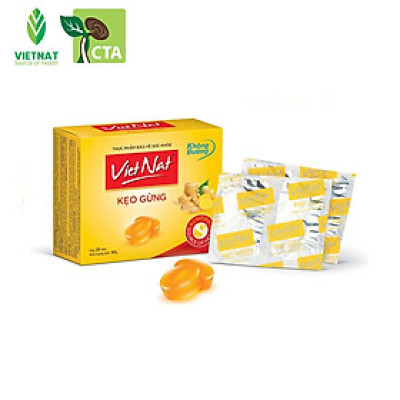 VIÊN NGẬM GỪNG KHÔNG ĐƯỜNG VIETNAT HỔ TRỢ GIẢM HO - Hộp/20 Viên