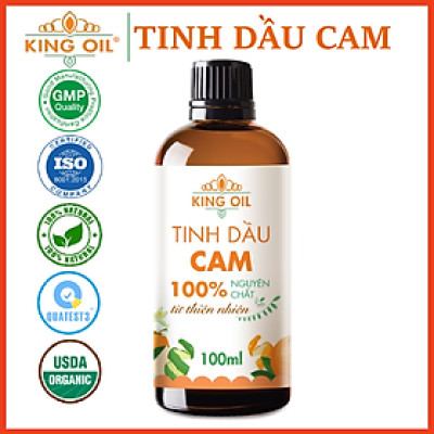 Tinh dầu Vỏ Cam ngọt nguyên chất 100% từ thiên nhiên, thơm phòng, xông phòng, đuổi muỗi, khử mùi - KingOil
