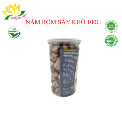 NẤM RƠM SẤY KHÔ HŨ 100G - HƯƠNG SEN VIỆT