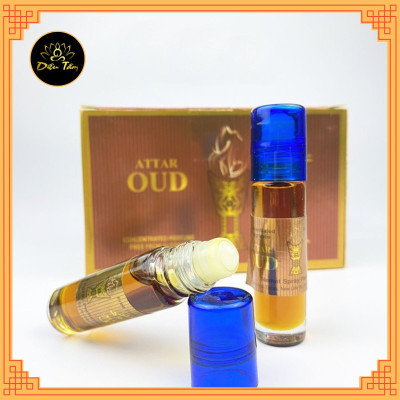 Tinh dầu gỗ đàn hương GATTA OUD Ấn Độ lọ 8ml, tinh dầu thơm phòng, tinh dầu cúng dường đồ thờ cúng Mật tông - Diệu Tâm