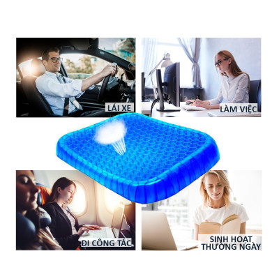 Đệm lót ghế, đệm gel tổ ong thoáng khí lót ghế ngồi, thoải mái tiện lợi phù hợp với mọi người