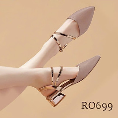 Giày bệt nữ quai sau ROSATA RO699 - 3p - Hồng - HÀNG VIỆT NAM - BKSTORE