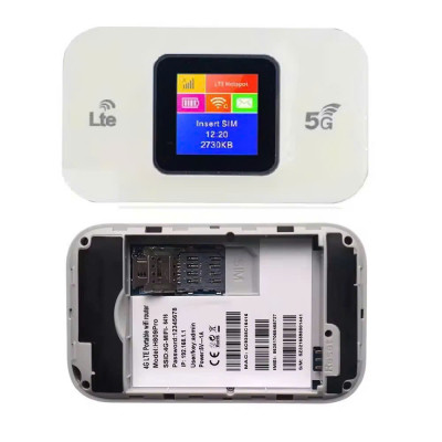 Phát Wifi Di Động Tốc Độ Cao 4G/5G LTE 150Mbps - Màn Hình Màu LCD - Bản Quốc Tế Hỗ Trợ Tất Cả Nhà Mạng - Dung Lượng Pin Lên Đến 15 Giờ - Hàng Chính Hãng