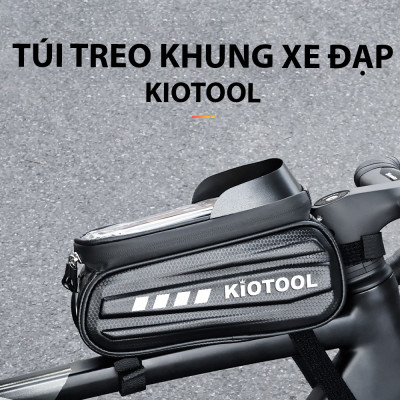Túi treo sườn xe đạp vỏ cứng chống nước Kiotool đựng điện thoại