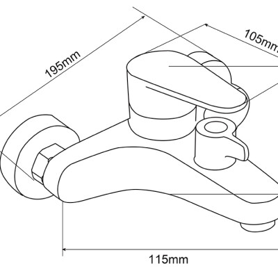 Bộ vòi sen nóng lạnh Inox SUS 304 Eurolife EL-LAVEN 01 (Trắng vàng)