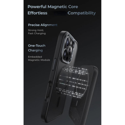 Ốp Lưng Nhám Chống Sốc, Bám Bụi Hỗ trợ Sạc Không Dây Cho iPhone 16 Pro Max , 16 Pro Benks Mist Case - Hàng chính hãng