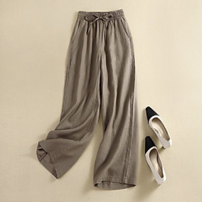 Quần ống rộng cạp chun hot new 2024, dễ phối đồ. Hàng hot mới về hàng Qd09